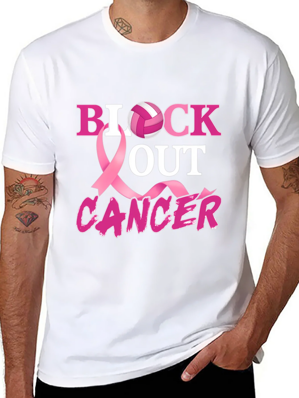 Block Out Cancer Awareness T-Shirt product image 7