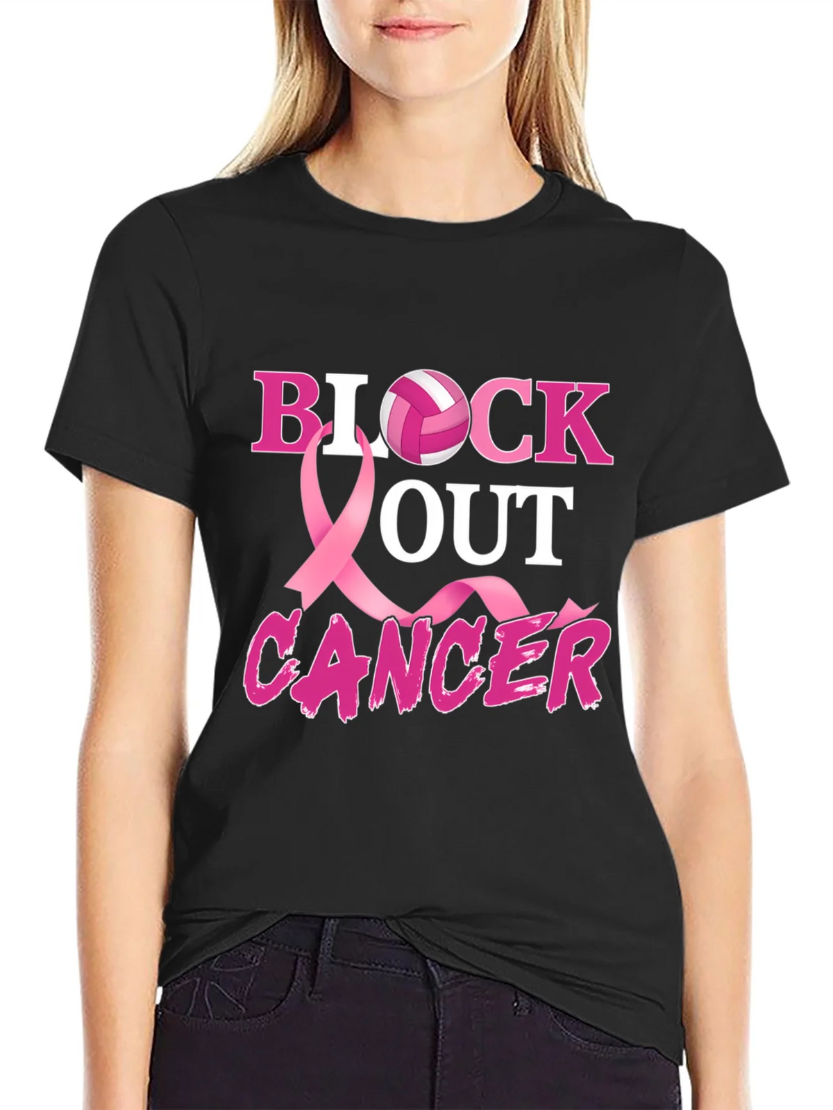 Block Out Cancer Awareness T-Shirt product image 2