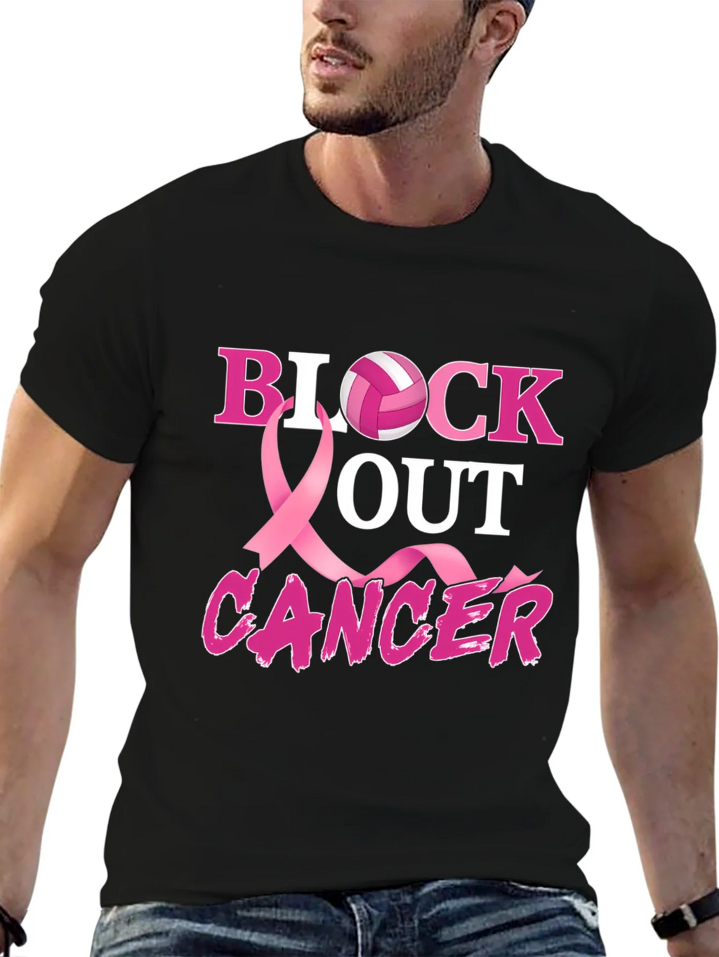 Block Out Cancer Awareness T-Shirt product image 6
