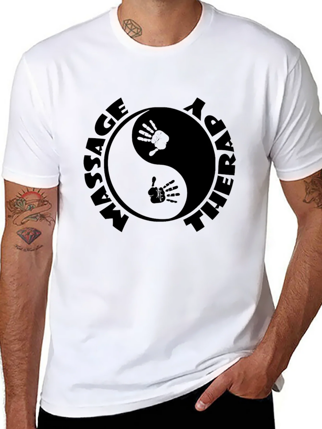 Massage Therapy Yin Yang T-Shirt product image 7