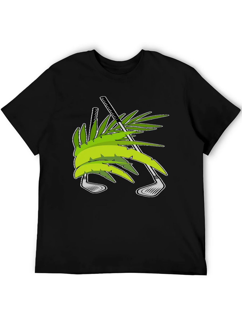 Tropical Golf T-Shirt - Palm & Clubs Design product image 5