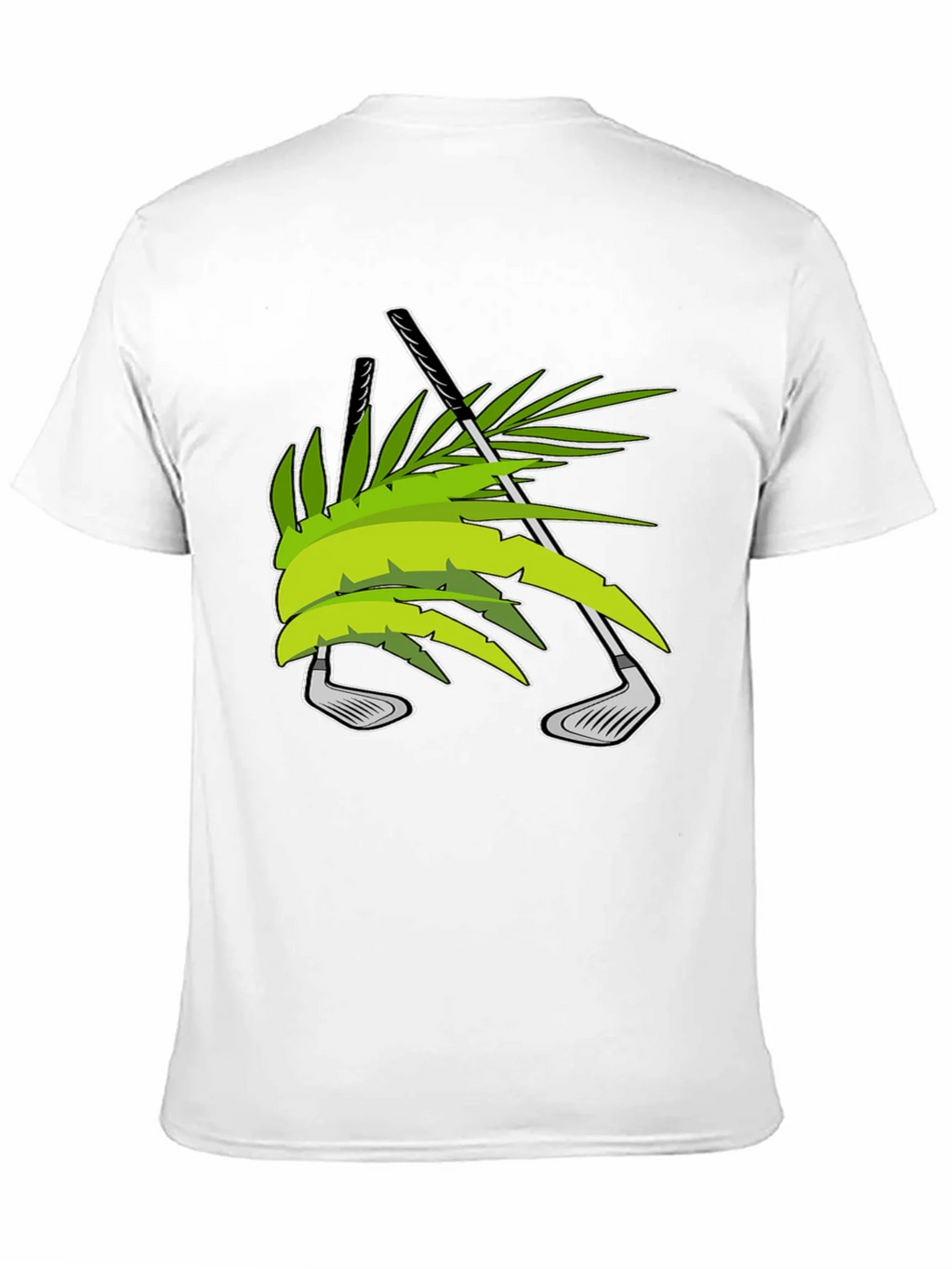 Tropical Golf T-Shirt - Palm & Clubs Design product image 10