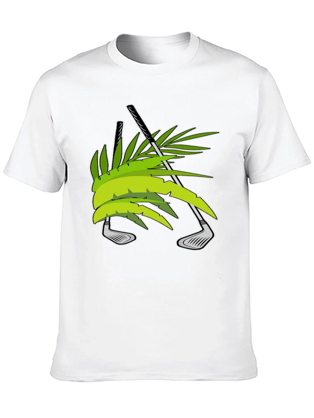 Tropical Golf T-Shirt - Palm & Clubs Design product image 9