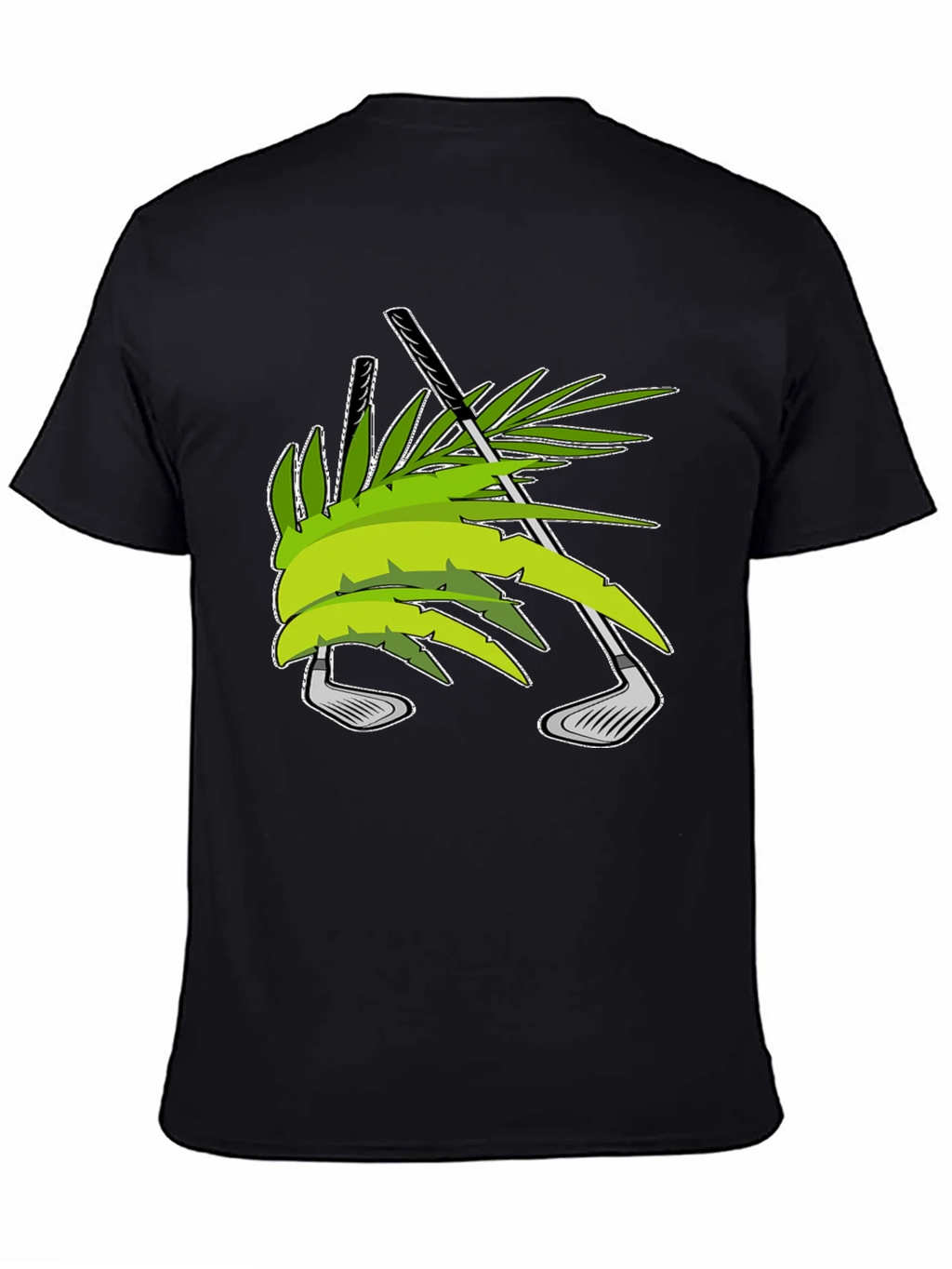 Tropical Golf T-Shirt - Palm & Clubs Design product image 4
