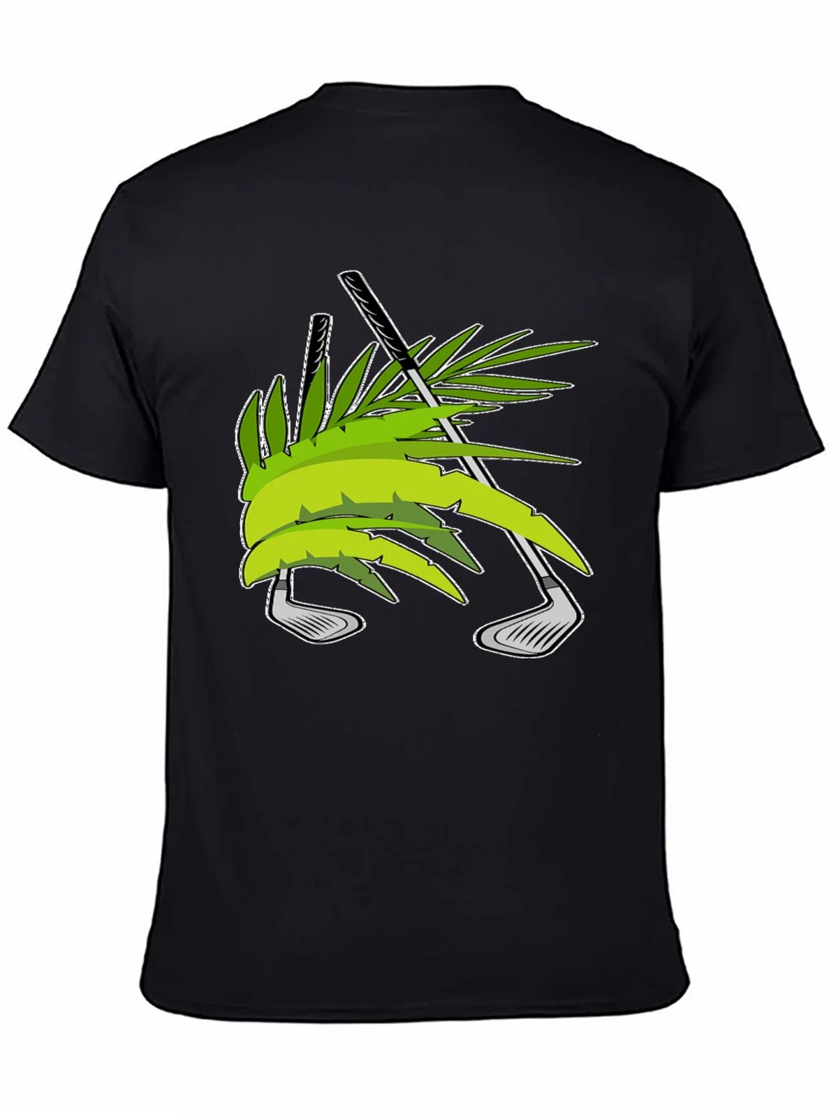 Tropical Golf T-Shirt - Palm & Clubs Design product image 4