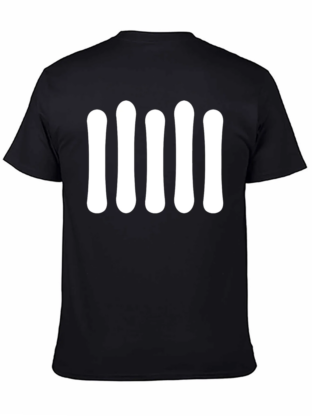 Black T-Shirt with Bold White Graphic product image 4