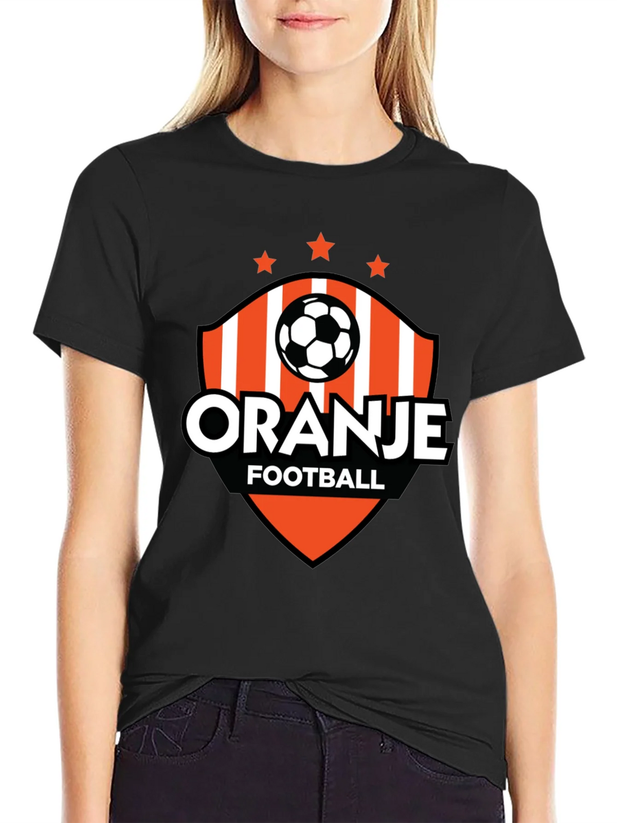 Oranje Football Black Graphic Tee product image 1