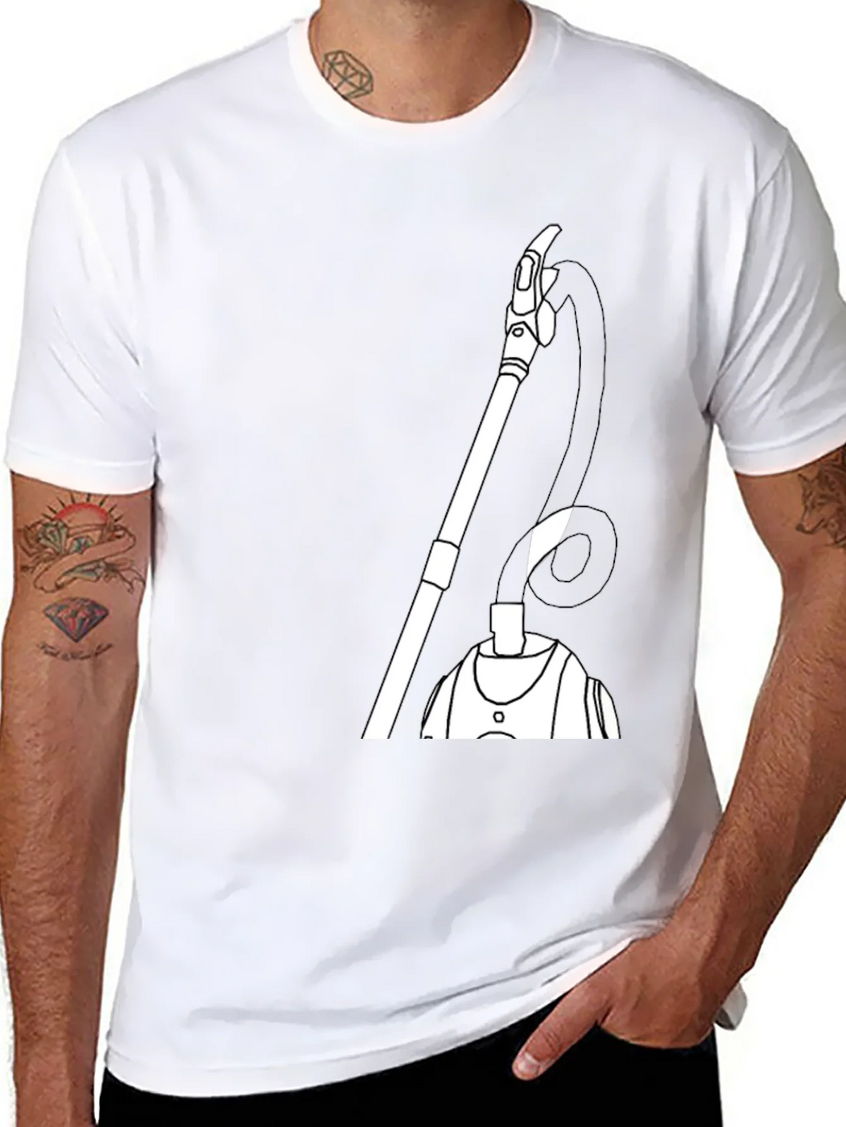 Vacuum Cleaner Graphic T-Shirt - Clean Style product image 3