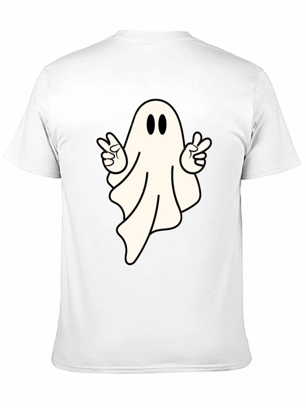Cool Ghost Peace Sign T-Shirt - Spooky Season Apparel product image 10