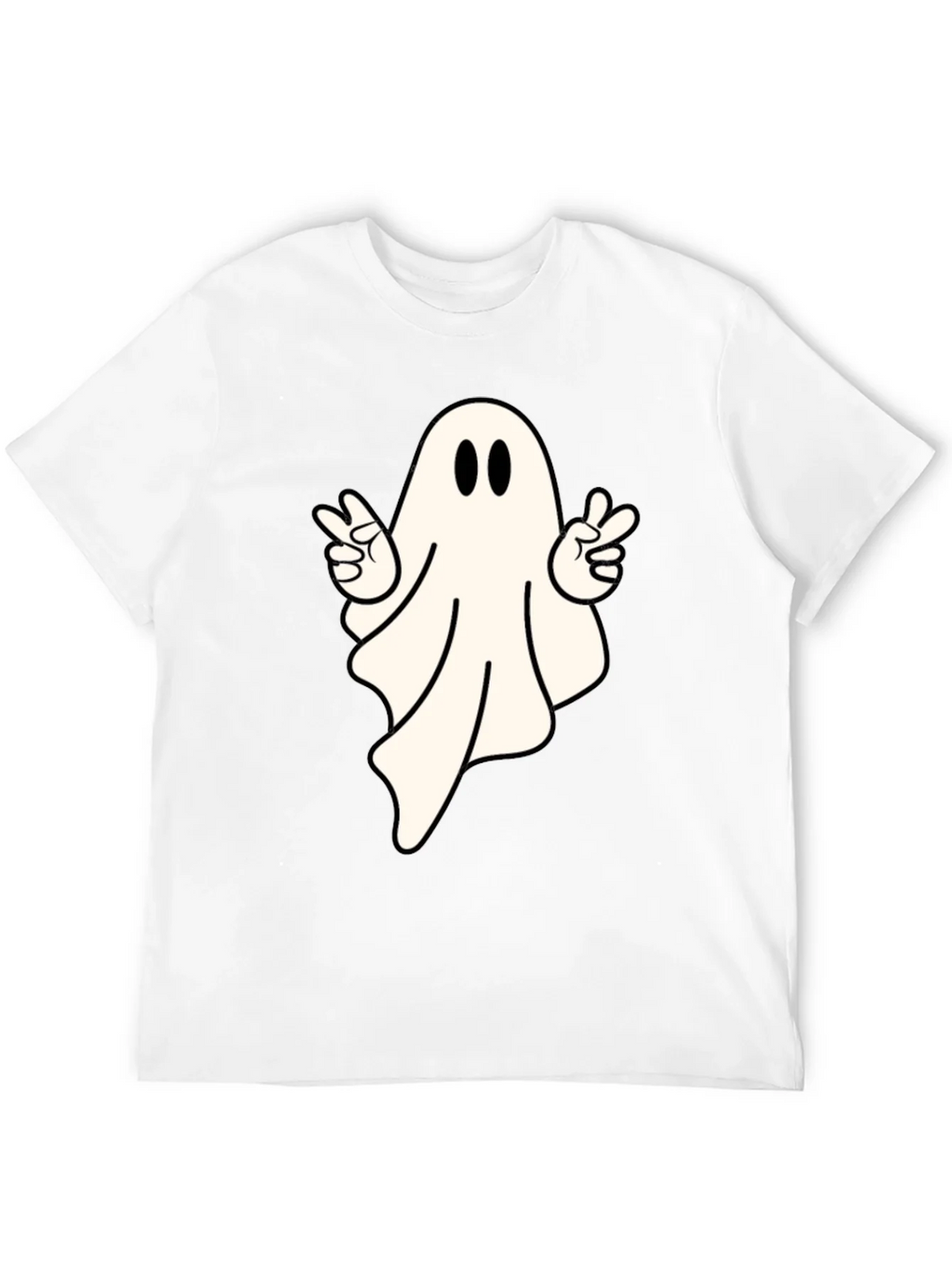 Cool Ghost Peace Sign T-Shirt - Spooky Season Apparel product image 11
