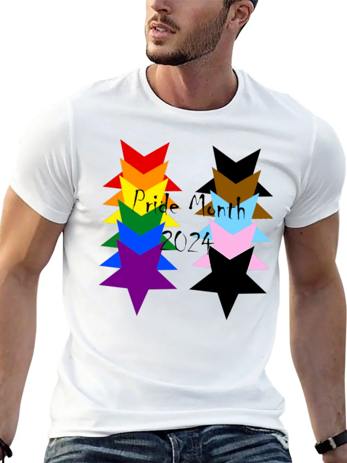 Pride Month Star Stack T-Shirt product image 12