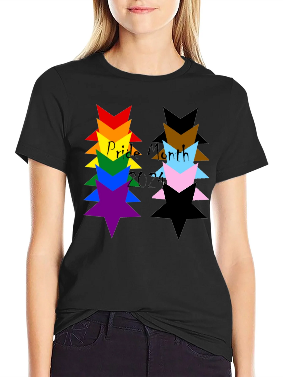 Pride Month Star Stack T-Shirt product image 2