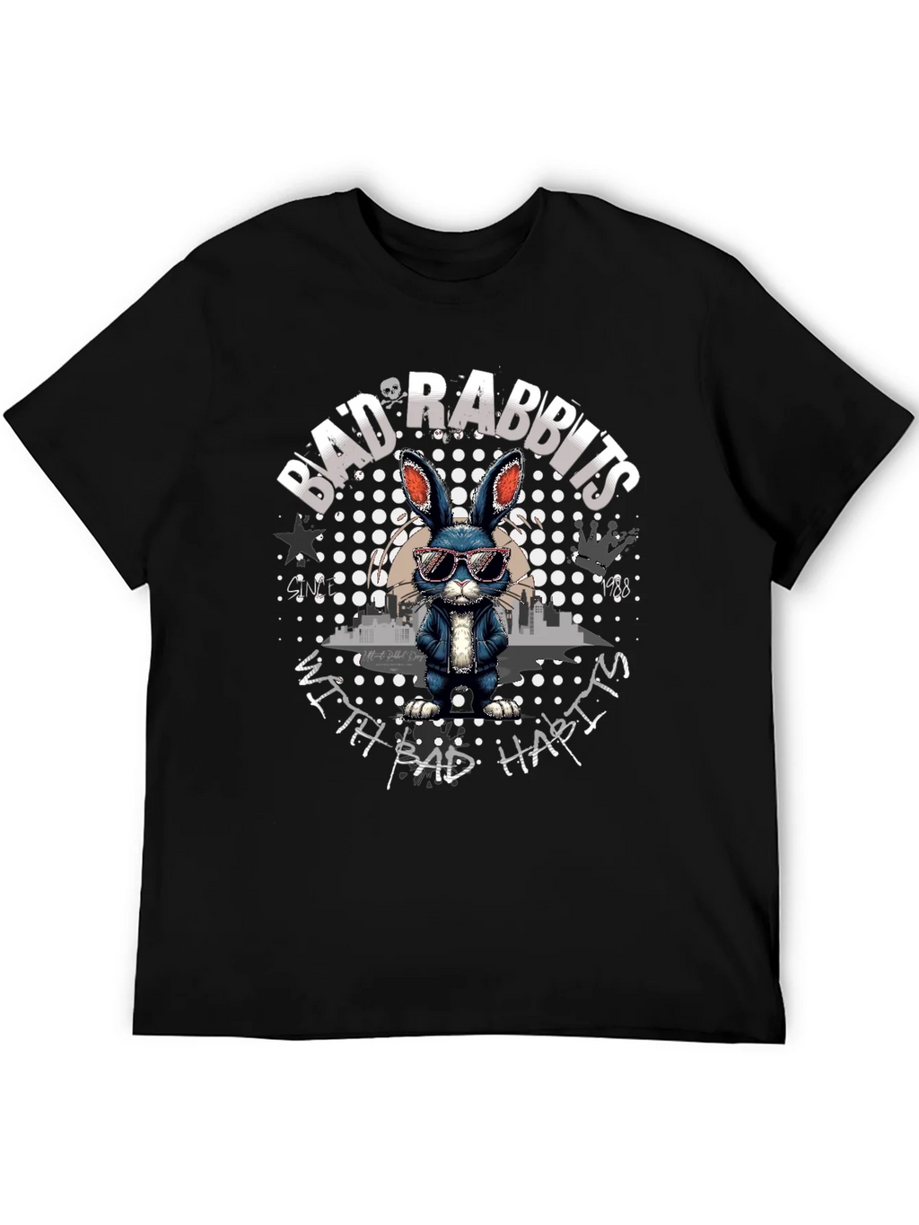 Bad Rabbits T-Shirt - Unique Graphic Tee product image 5