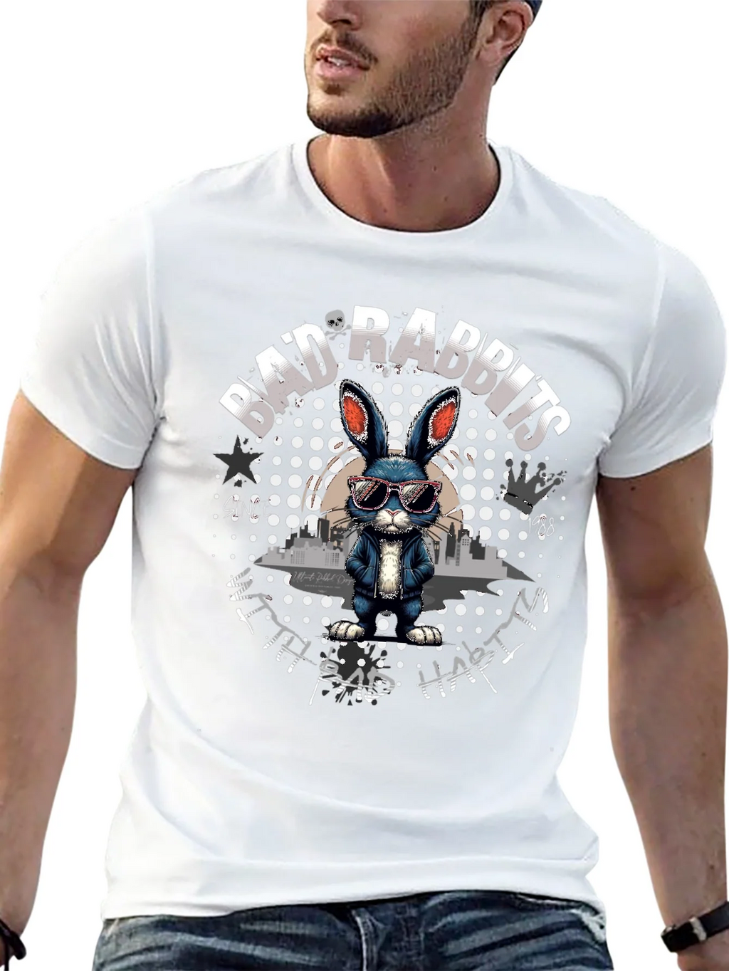 Bad Rabbits T-Shirt - Unique Graphic Tee product image 11