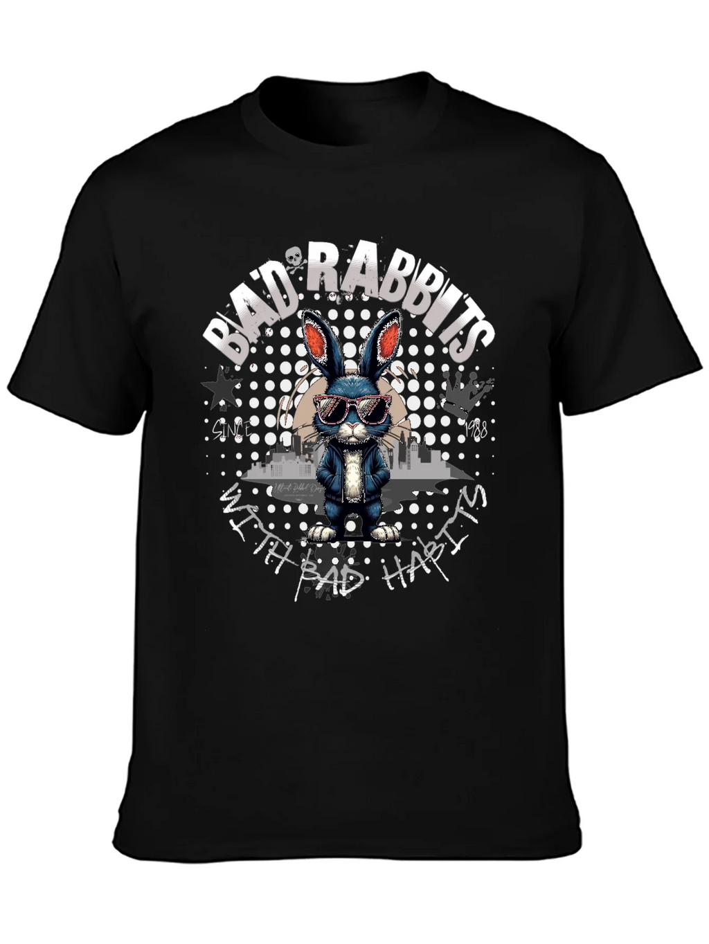 Bad Rabbits T-Shirt - Unique Graphic Tee product image 3