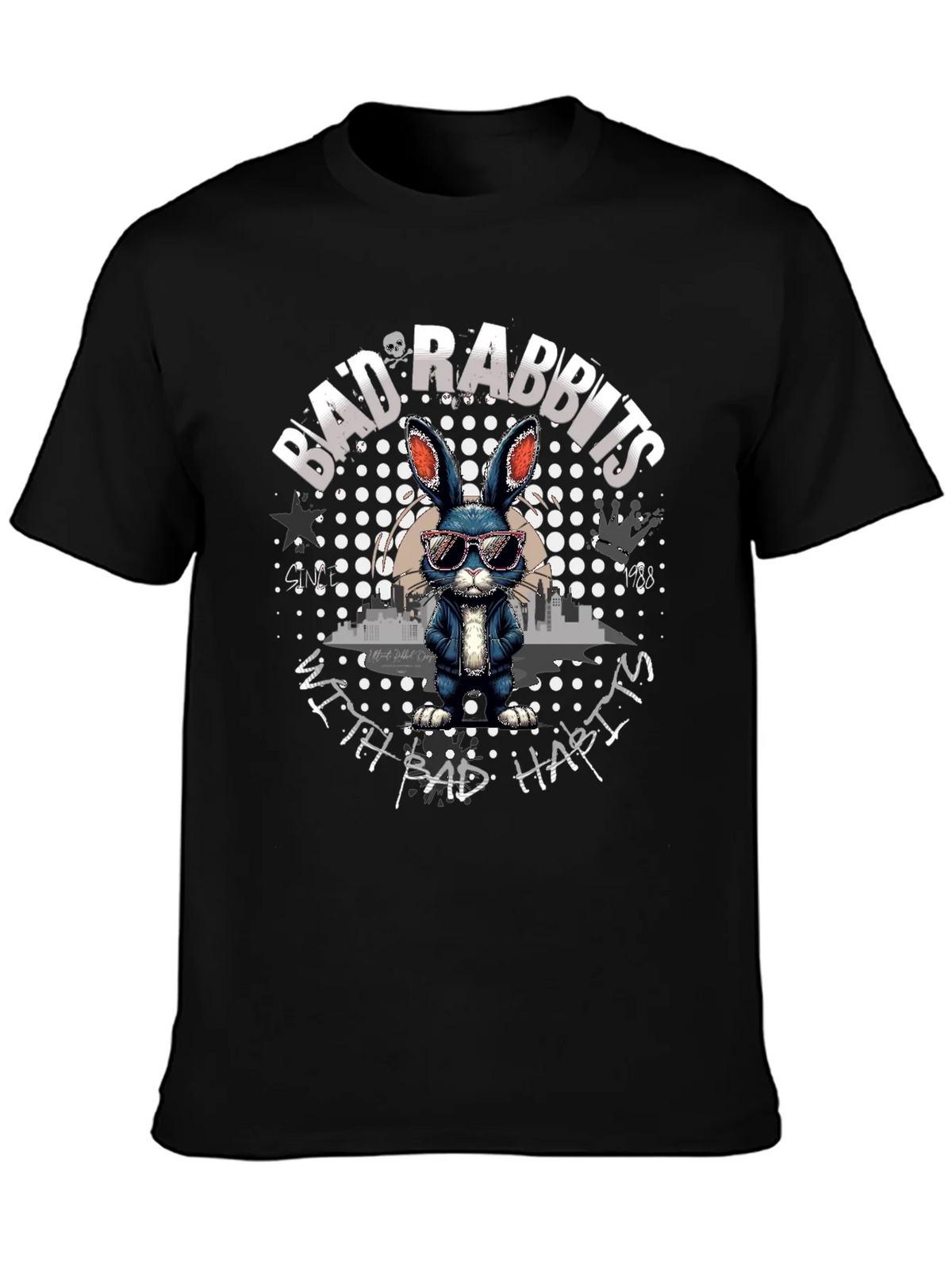 Bad Rabbits T-Shirt - Unique Graphic Tee product image 3