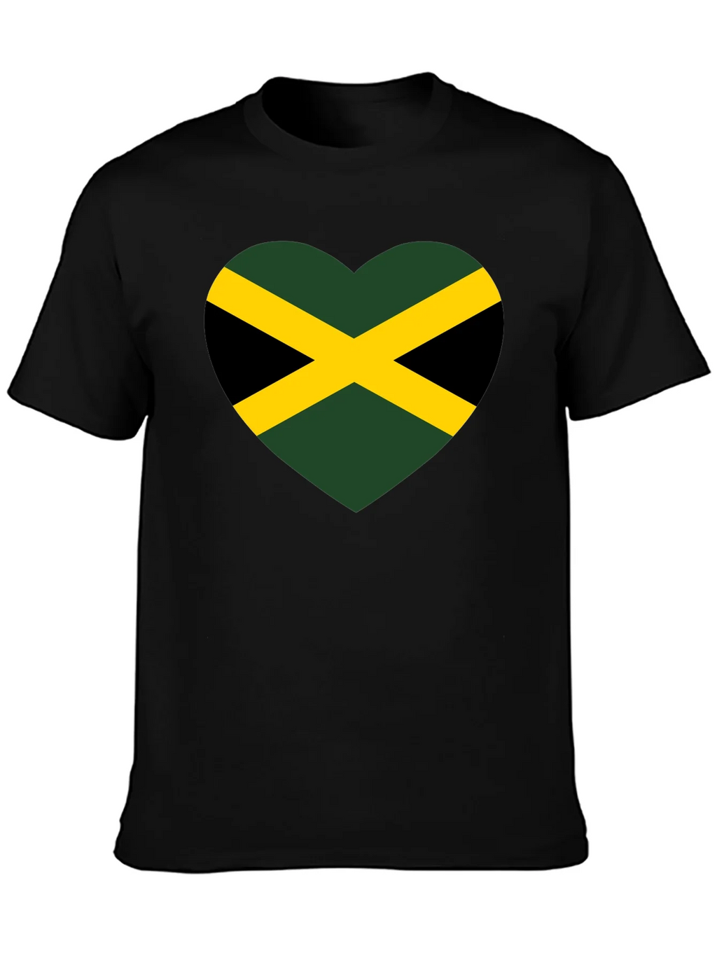 Jamaica Flag Heart T-Shirt product image 3