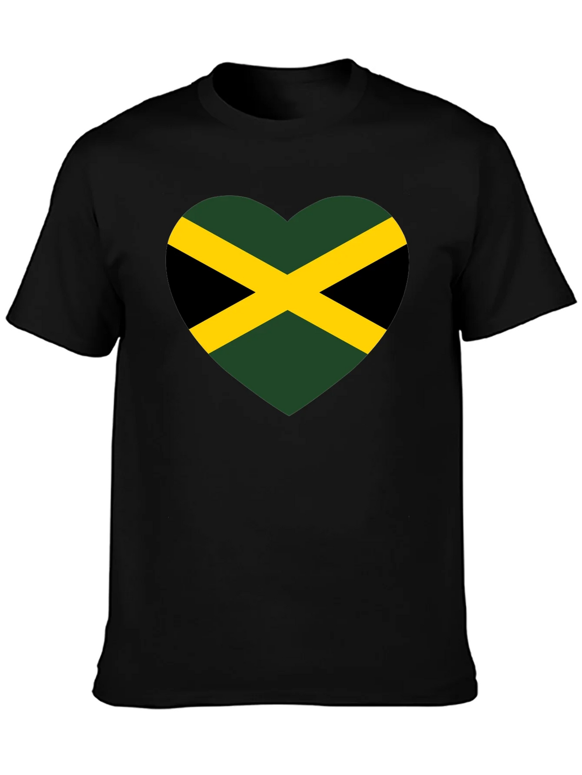 Jamaica Flag Heart T-Shirt product image 3