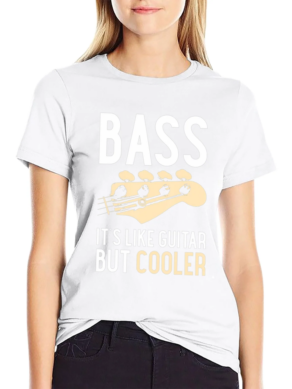 Bass is Cooler Black Graphic Tee Shirt product image 7