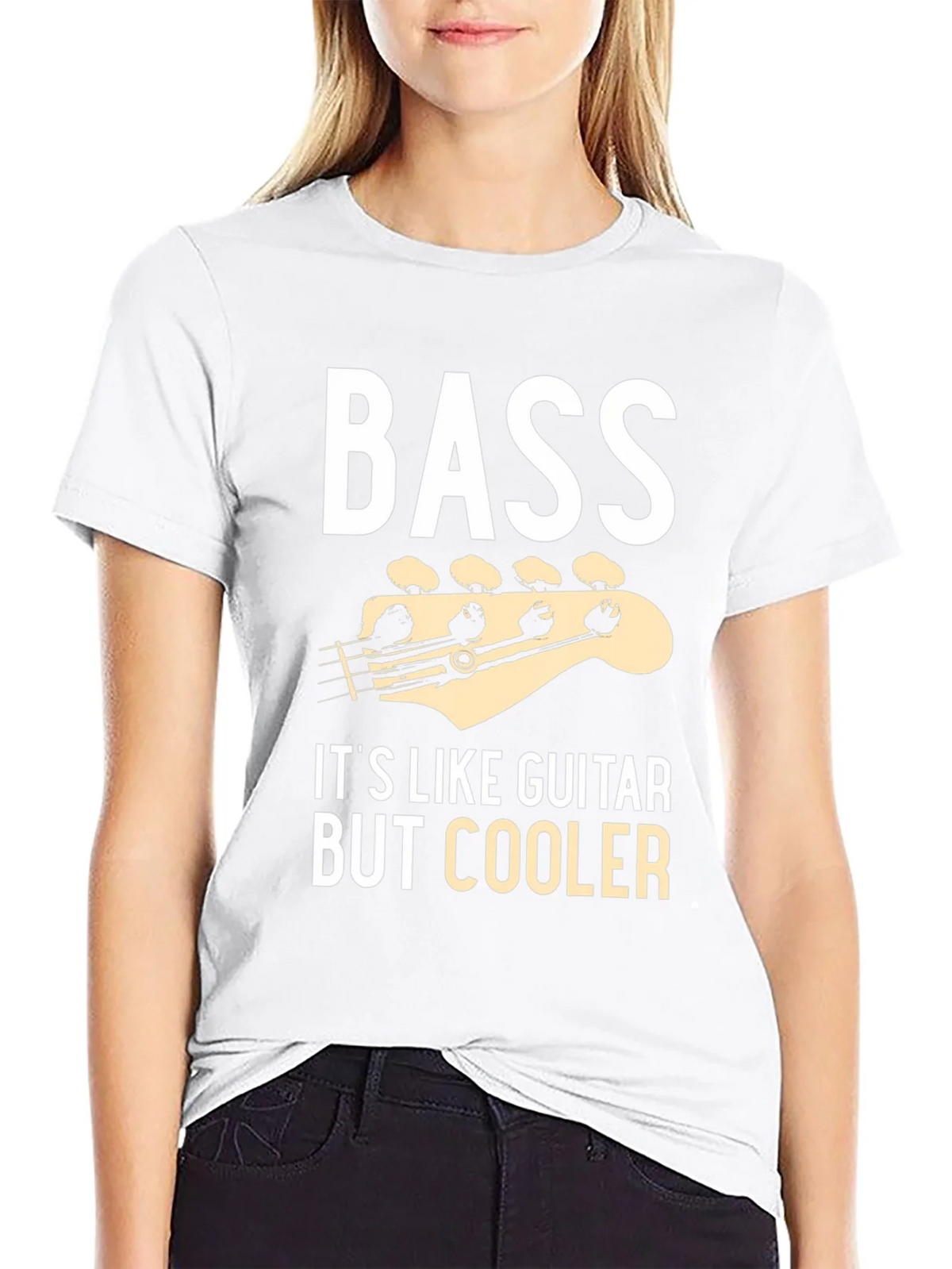 Bass is Cooler Black Graphic Tee Shirt product image 7