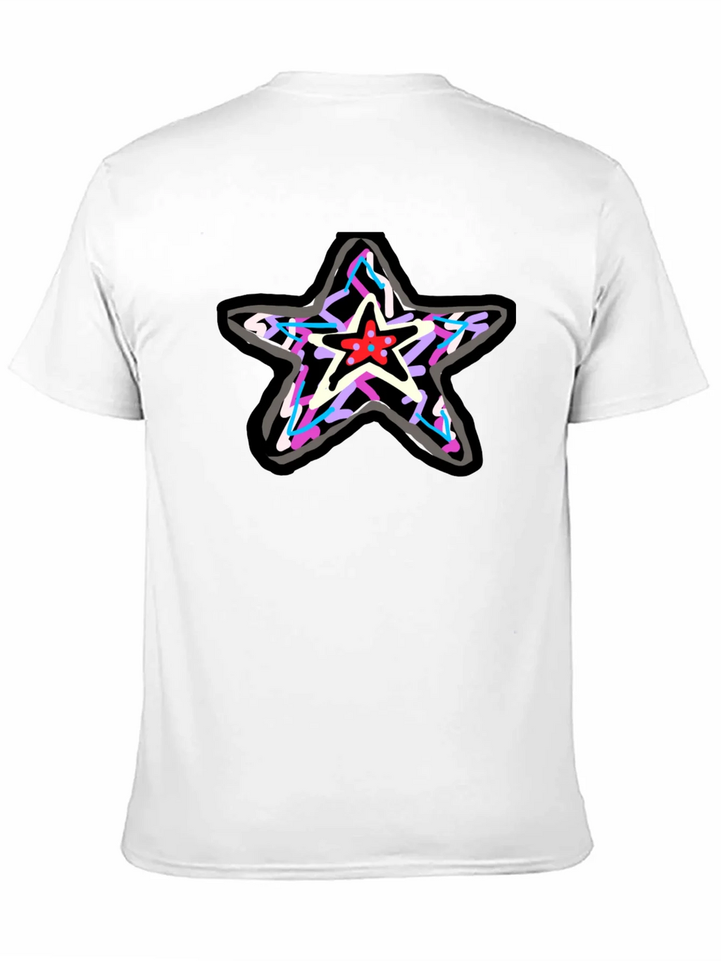 Star Graphic Print Black T-Shirt product image 8