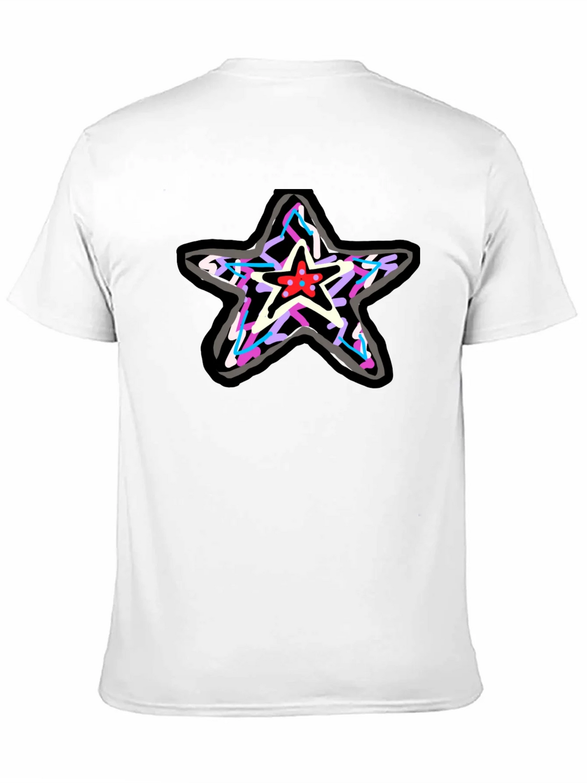 Star Graphic Print Black T-Shirt product image 8