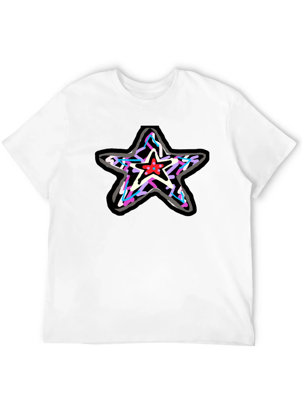 Star Graphic Print Black T-Shirt product image 9