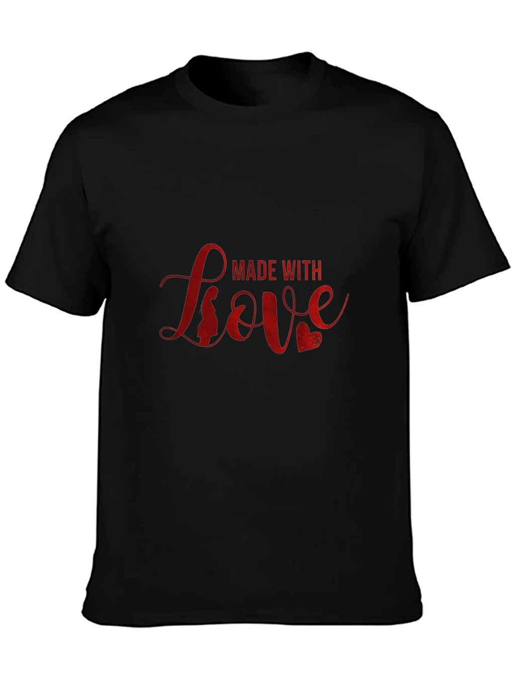 Made with Love Black T-Shirt product image 3