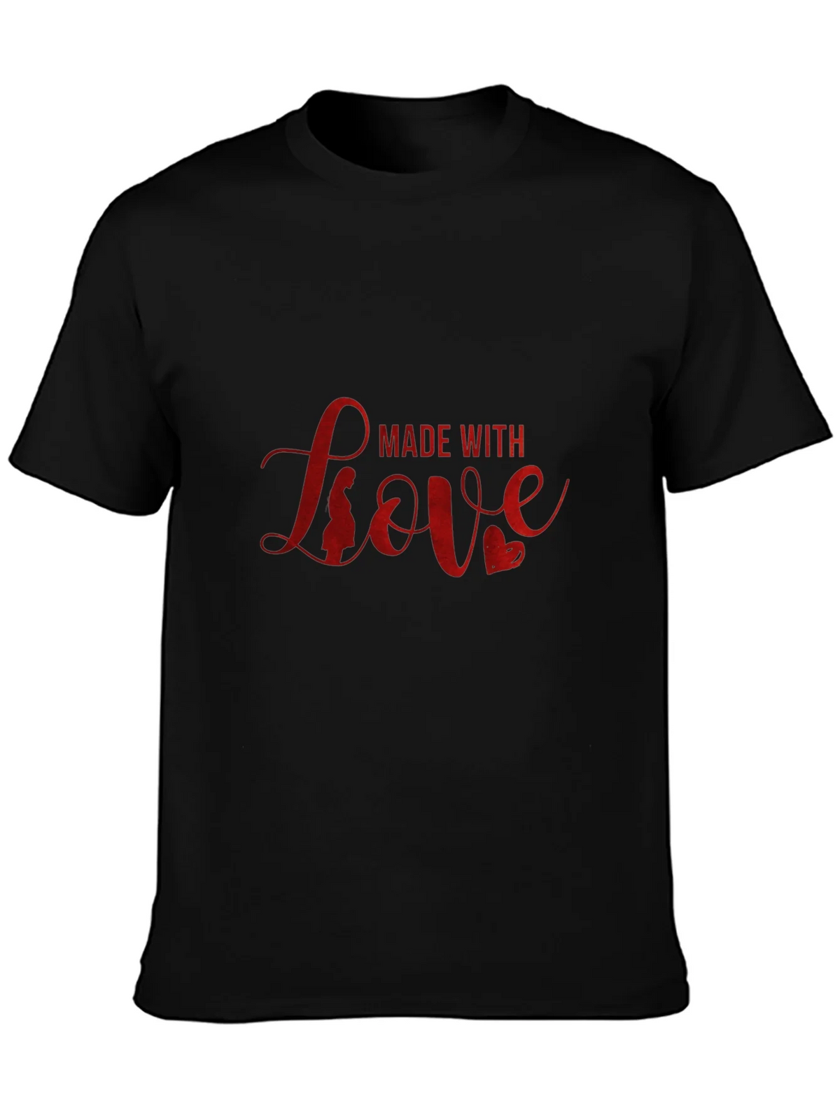 Made with Love Black T-Shirt product image 3