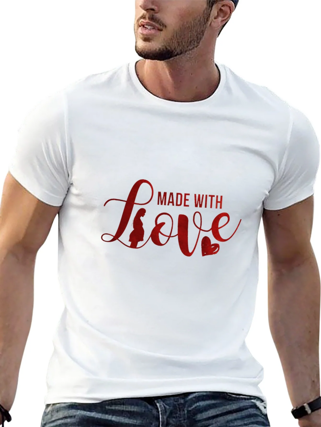 Made with Love Black T-Shirt product image 10