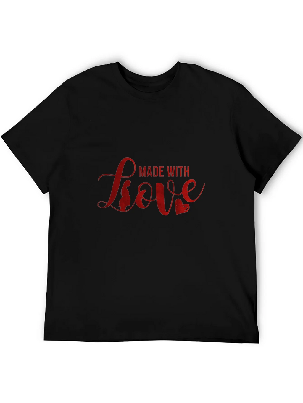Made with Love Black T-Shirt product image 4