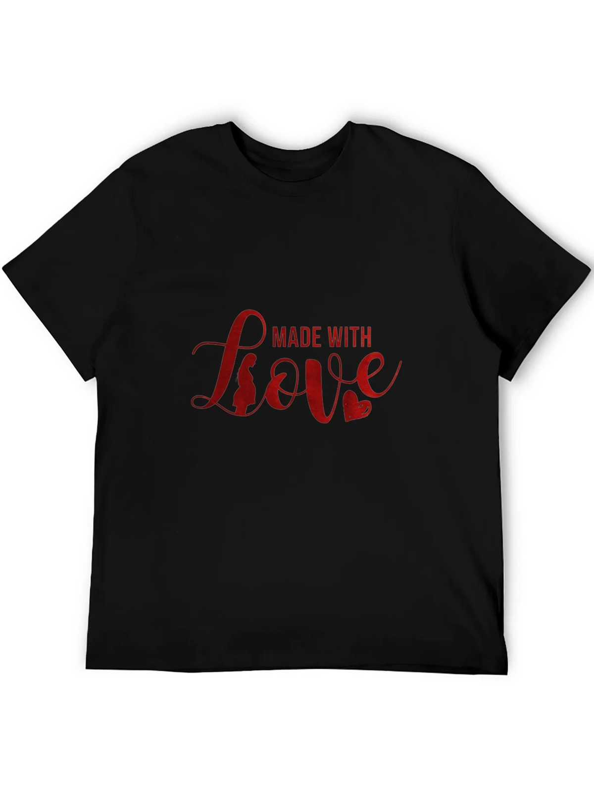Made with Love Black T-Shirt product image 4