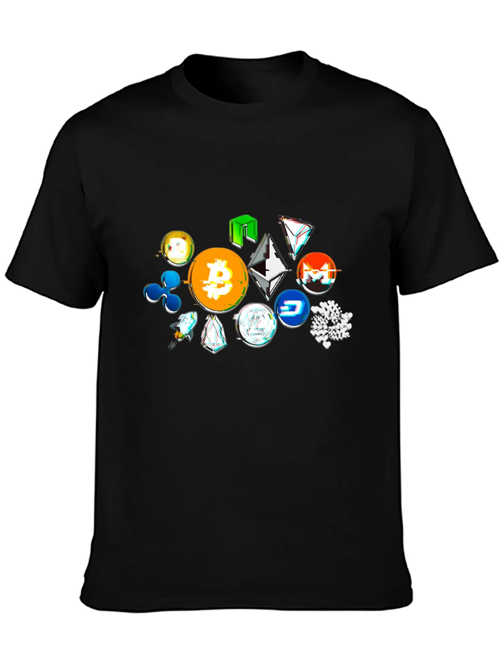 Crypto Tokens Black T-Shirt product image 3