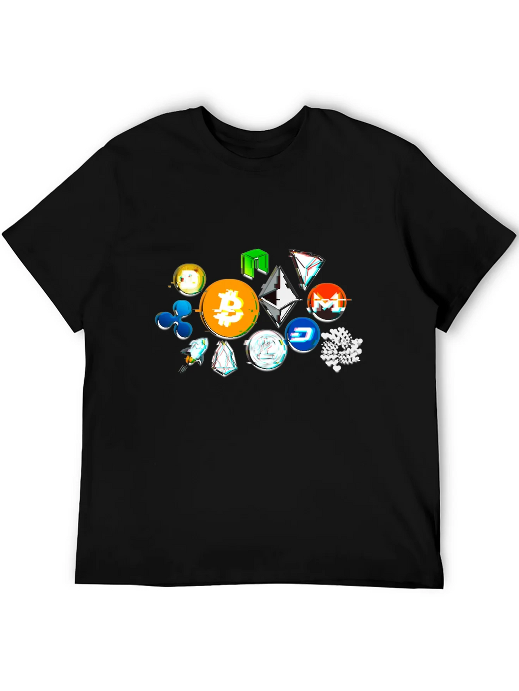Crypto Tokens Black T-Shirt product image 5