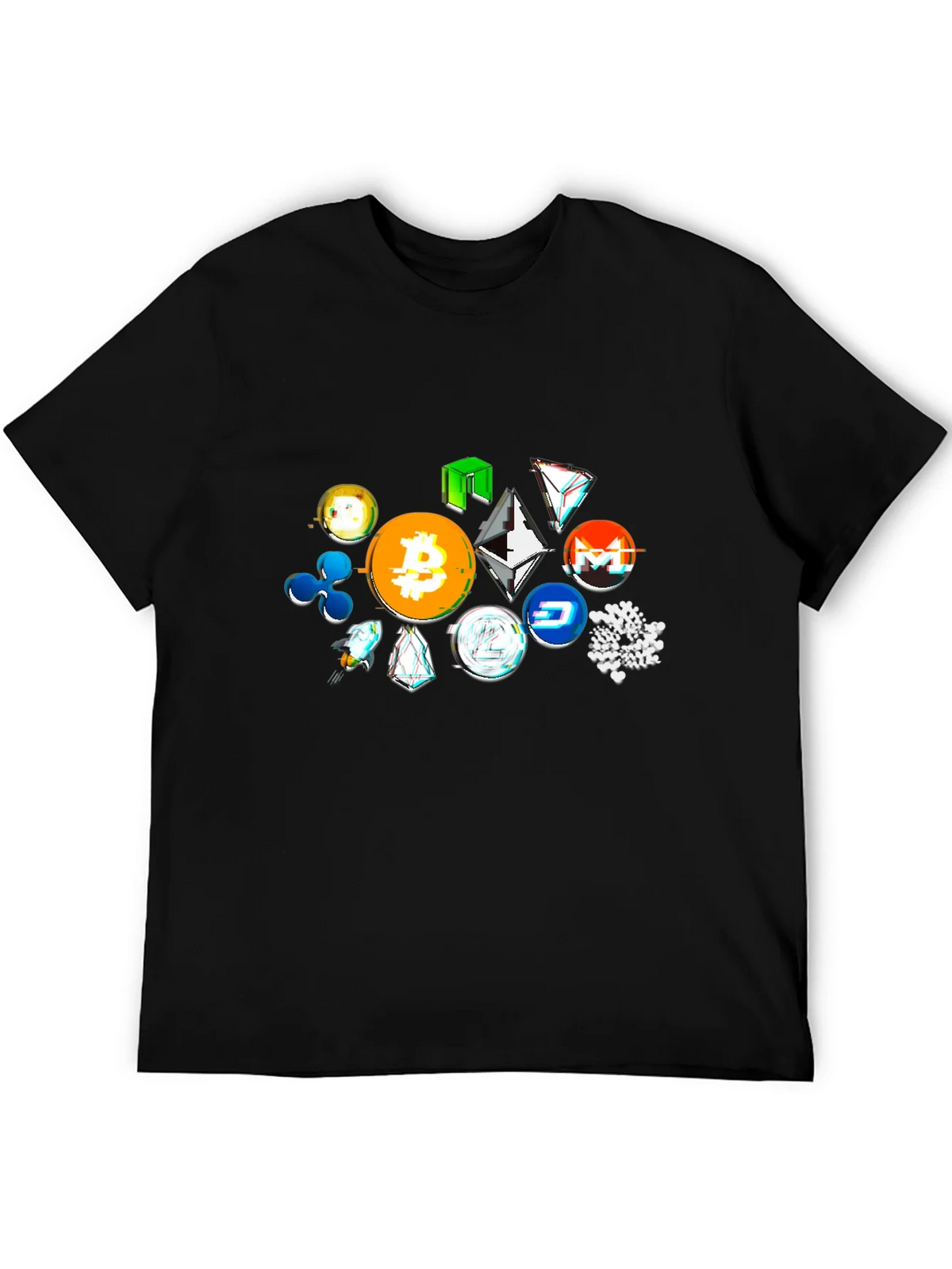 Crypto Tokens Black T-Shirt product image 5