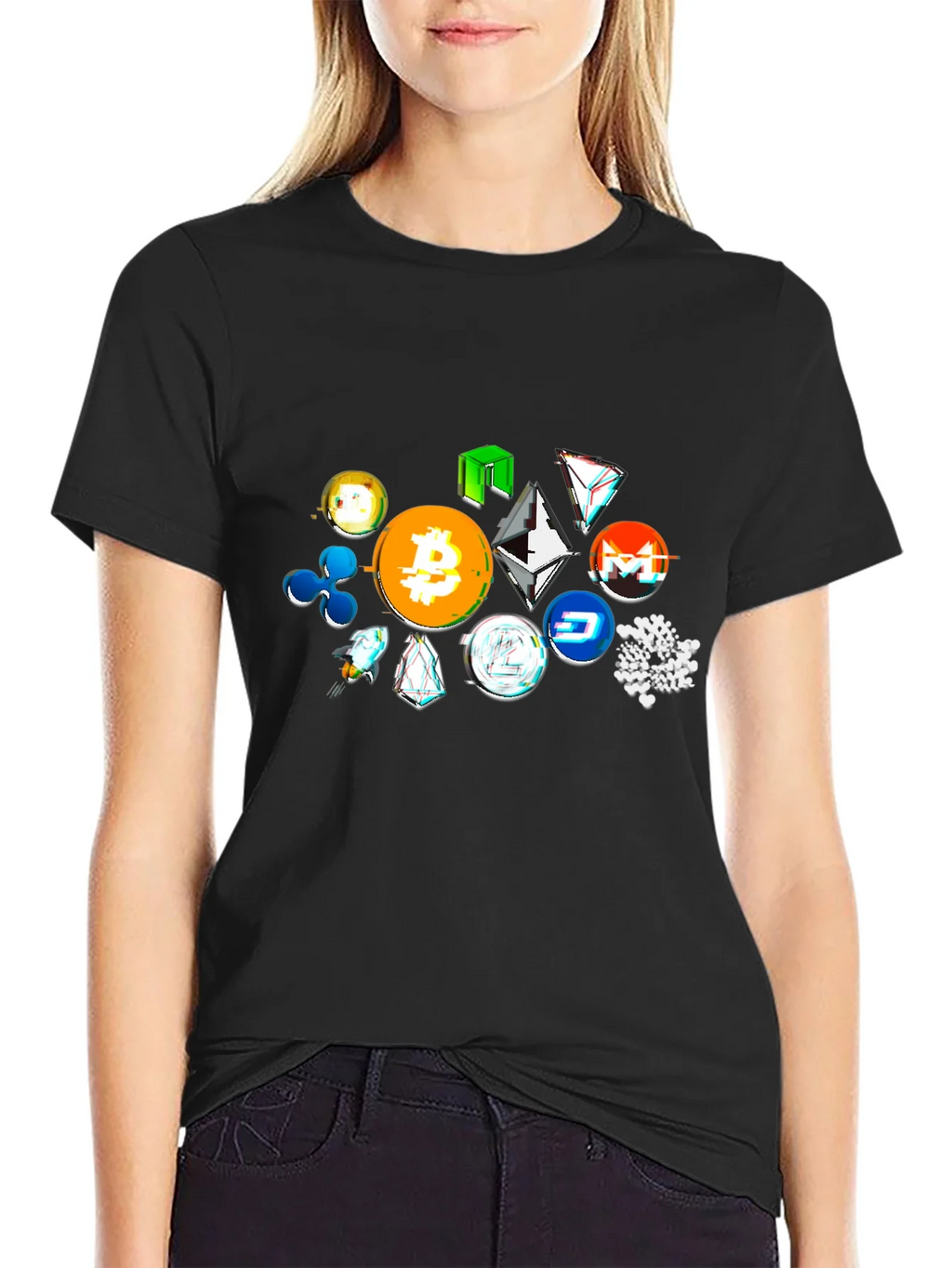 Crypto Tokens Black T-Shirt product image 2