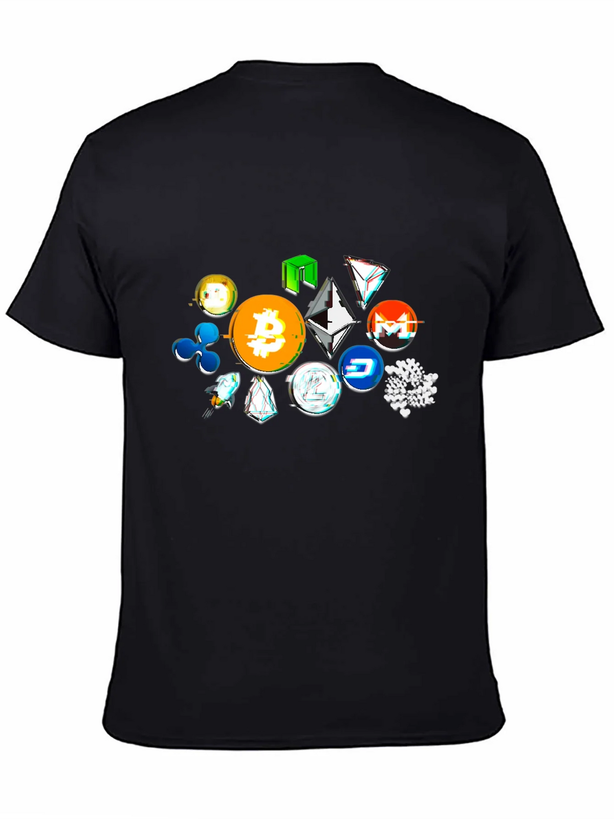 Crypto Tokens Black T-Shirt product image 4