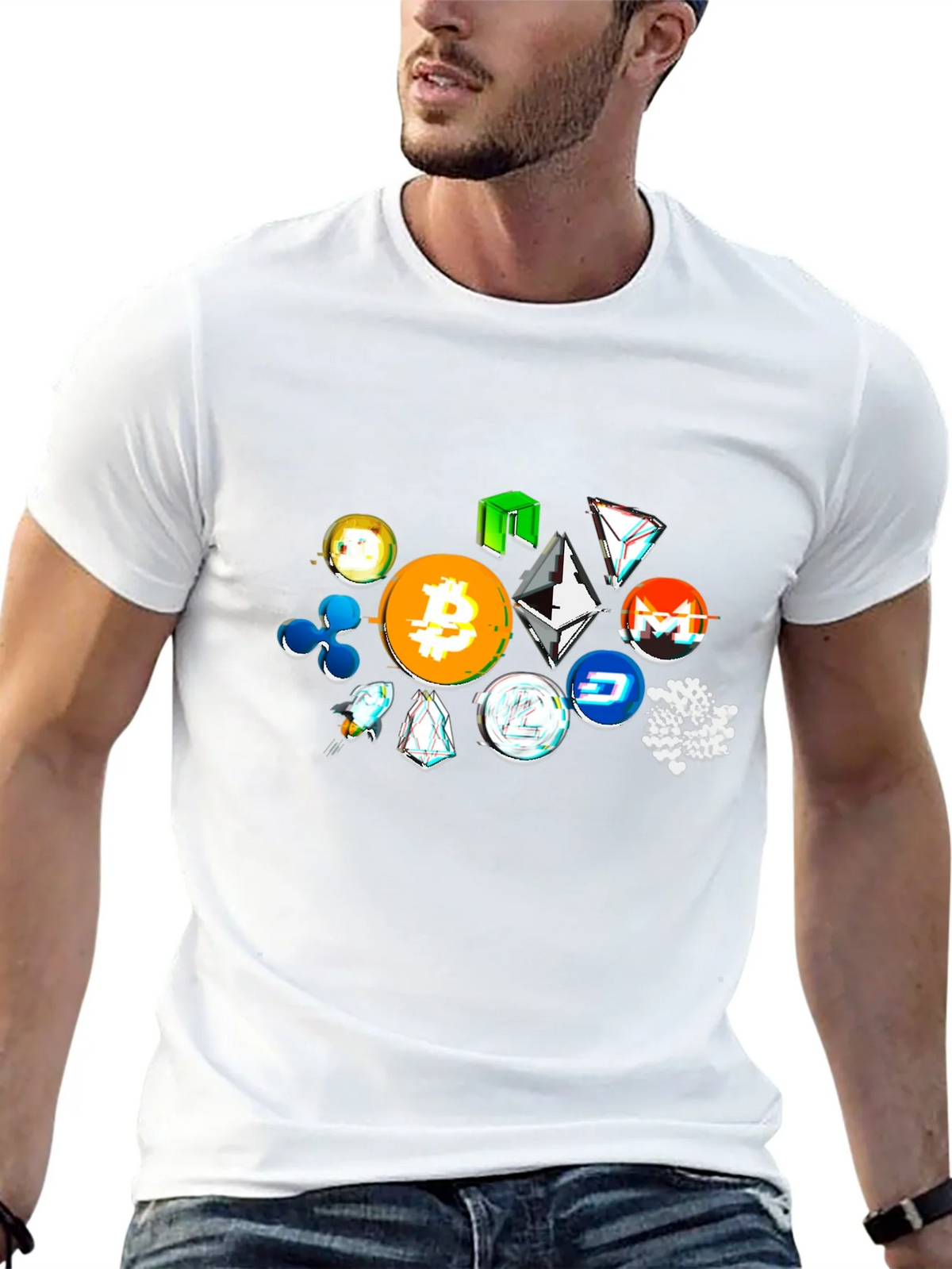 Crypto Tokens Black T-Shirt product image 11