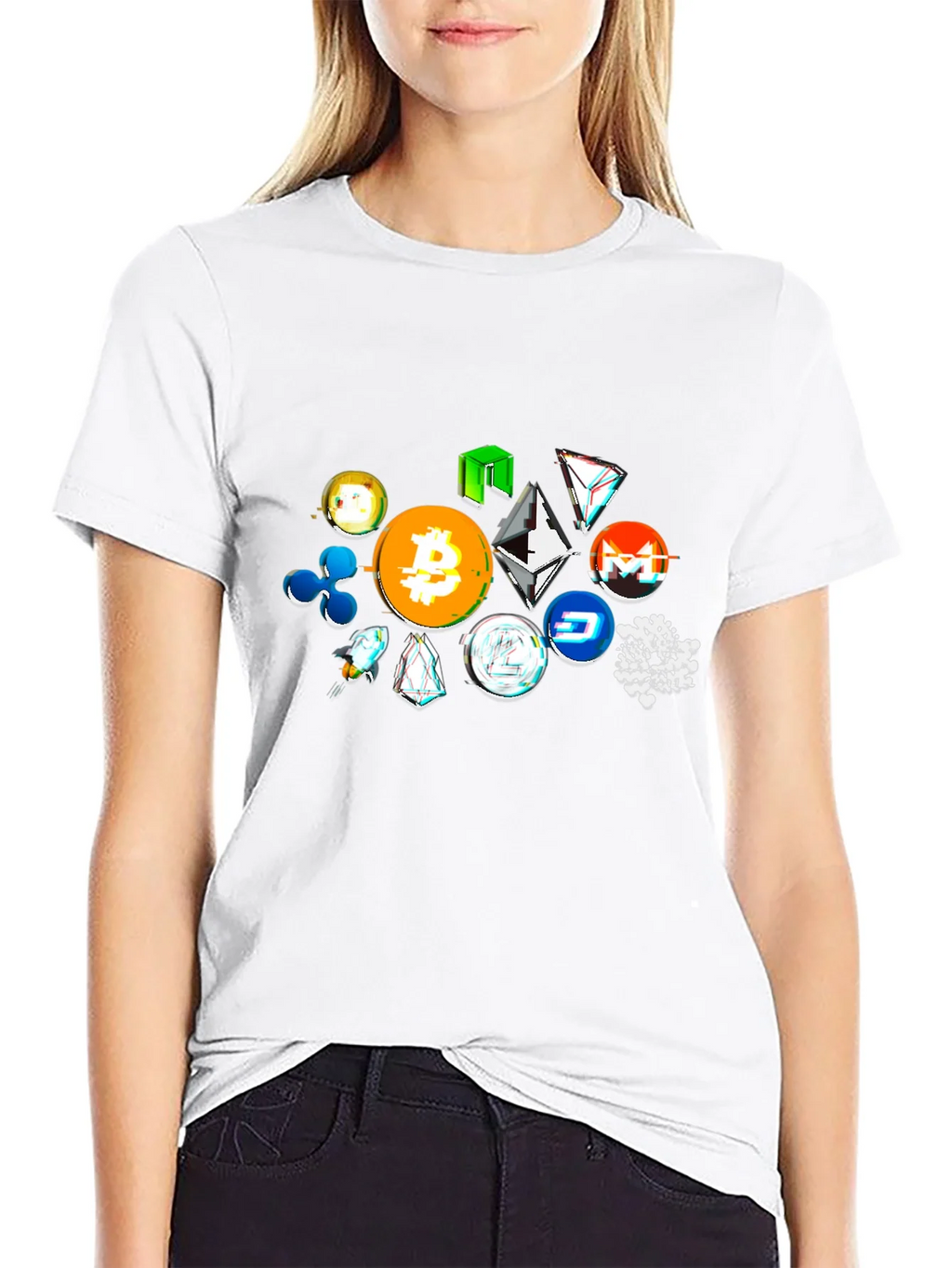 Crypto Tokens Black T-Shirt product image 8