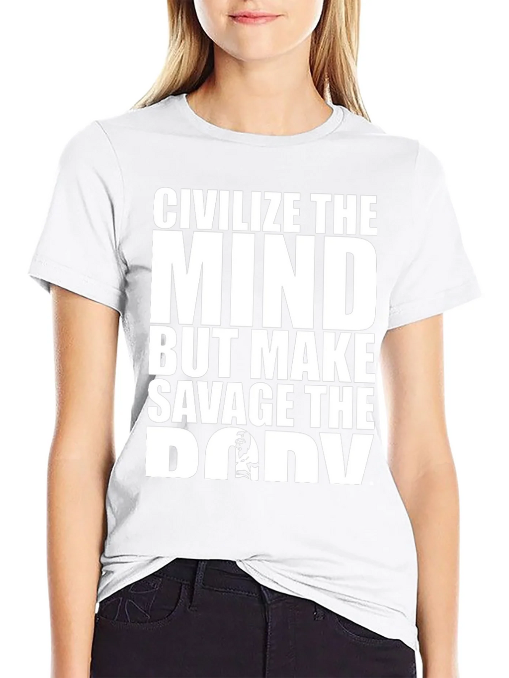Civilize the Mind Savage Body Graphic Tee product image 8
