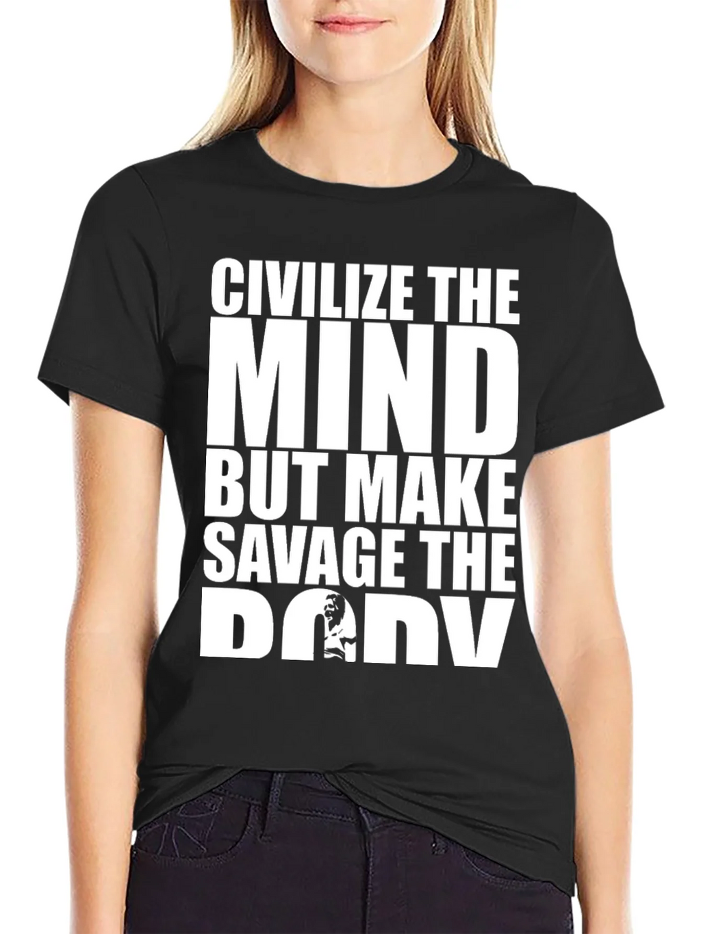 Civilize the Mind Savage Body Graphic Tee product image 2