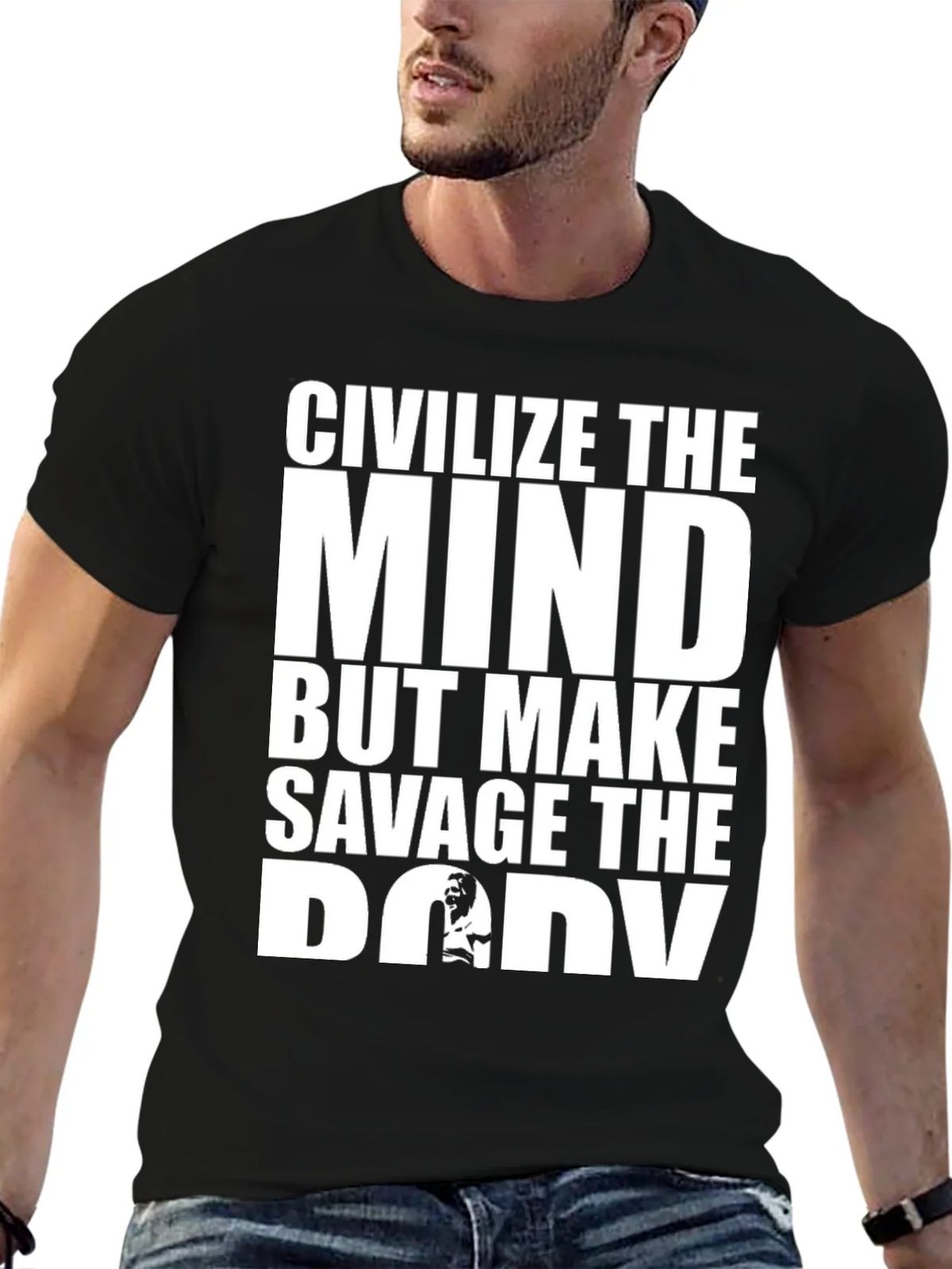 Civilize the Mind Savage Body Graphic Tee product image 6