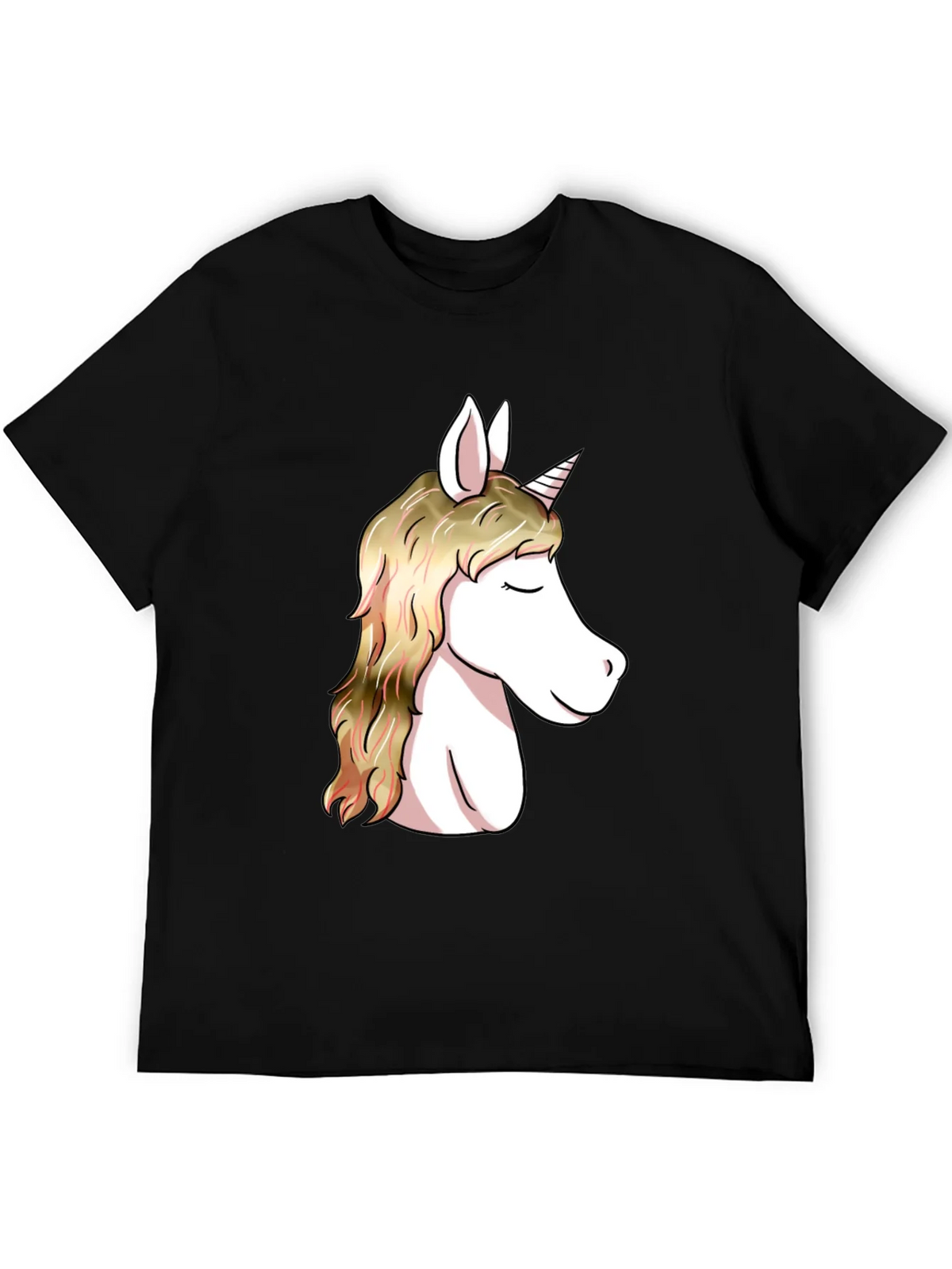 Unicorn Graphic Black T-Shirt | Stylish Mens Tee product image 5
