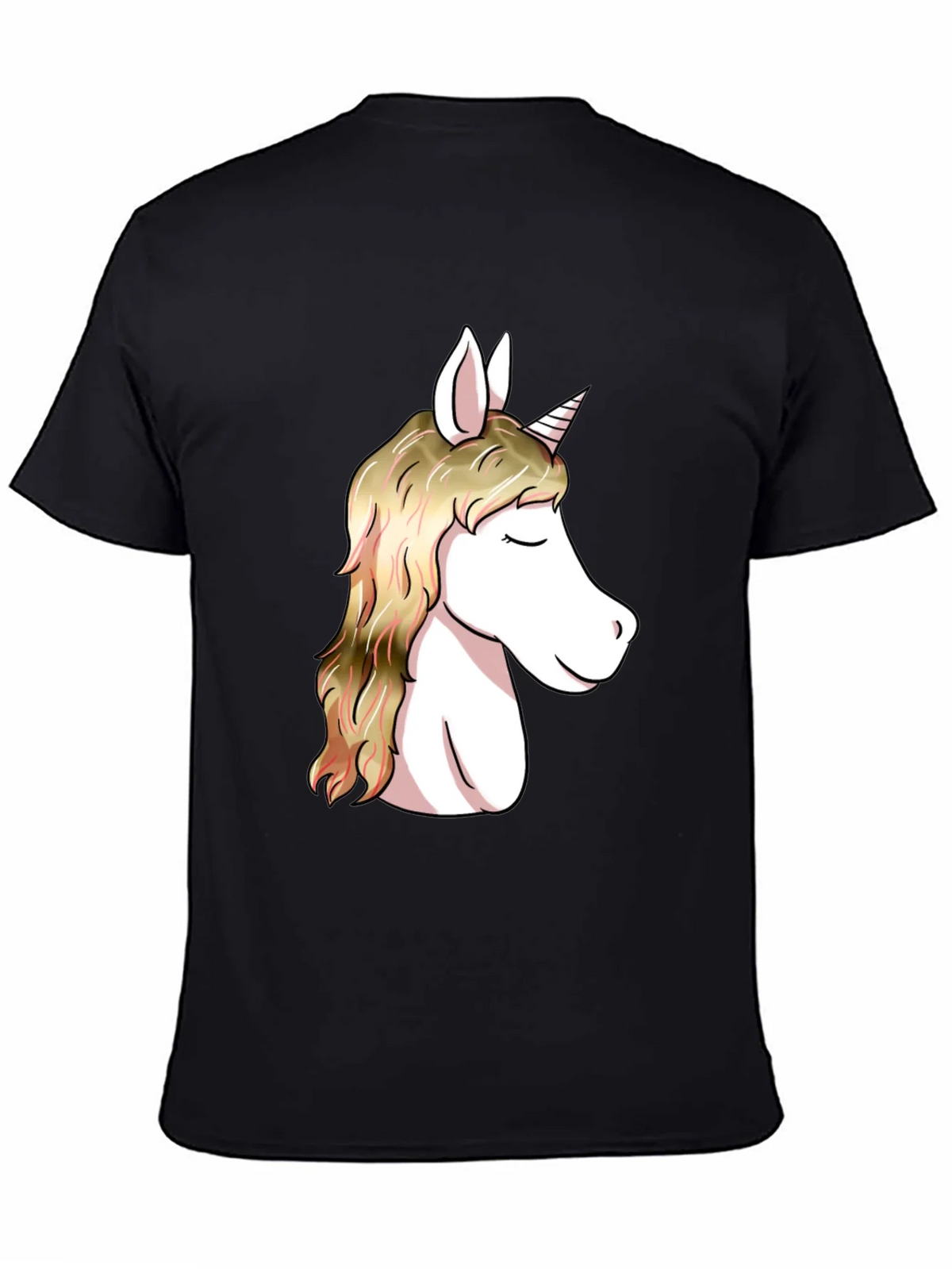 Unicorn Graphic Black T-Shirt | Stylish Mens Tee product image 4