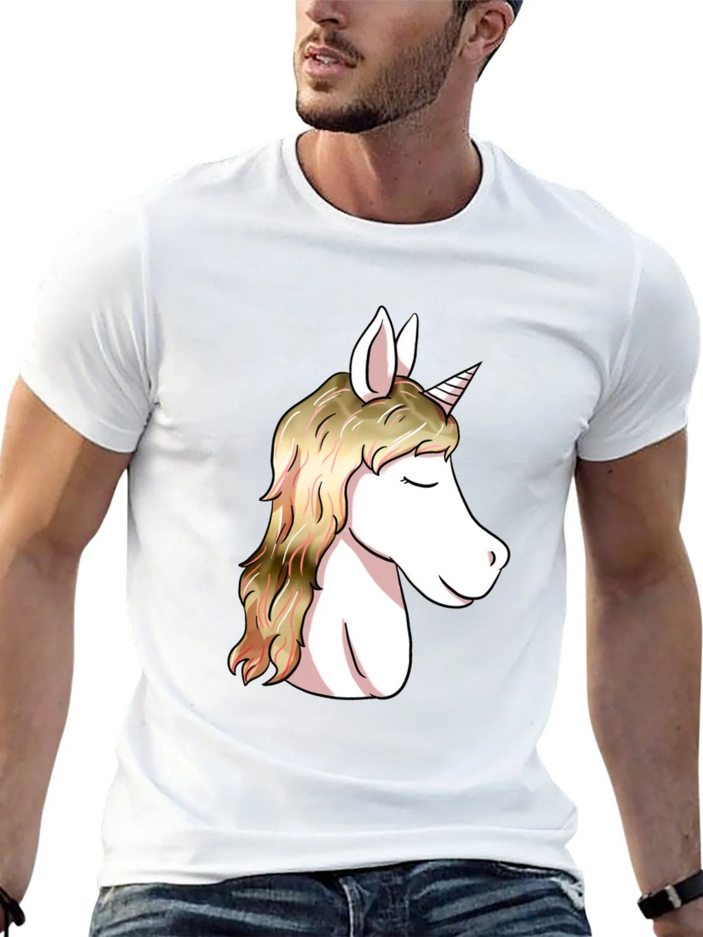 Unicorn Graphic Black T-Shirt | Stylish Mens Tee product image 12