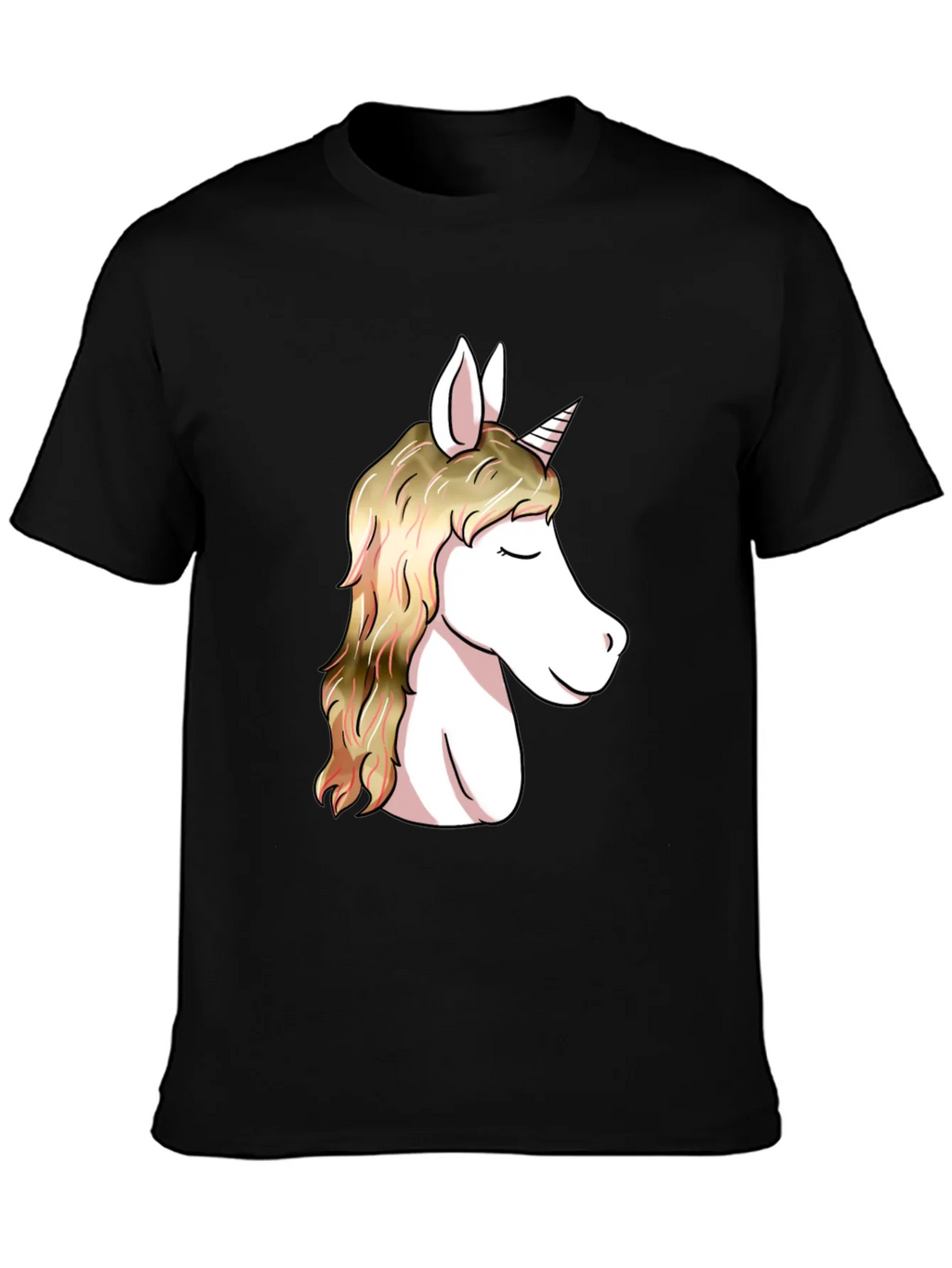 Unicorn Graphic Black T-Shirt | Stylish Mens Tee product image 3