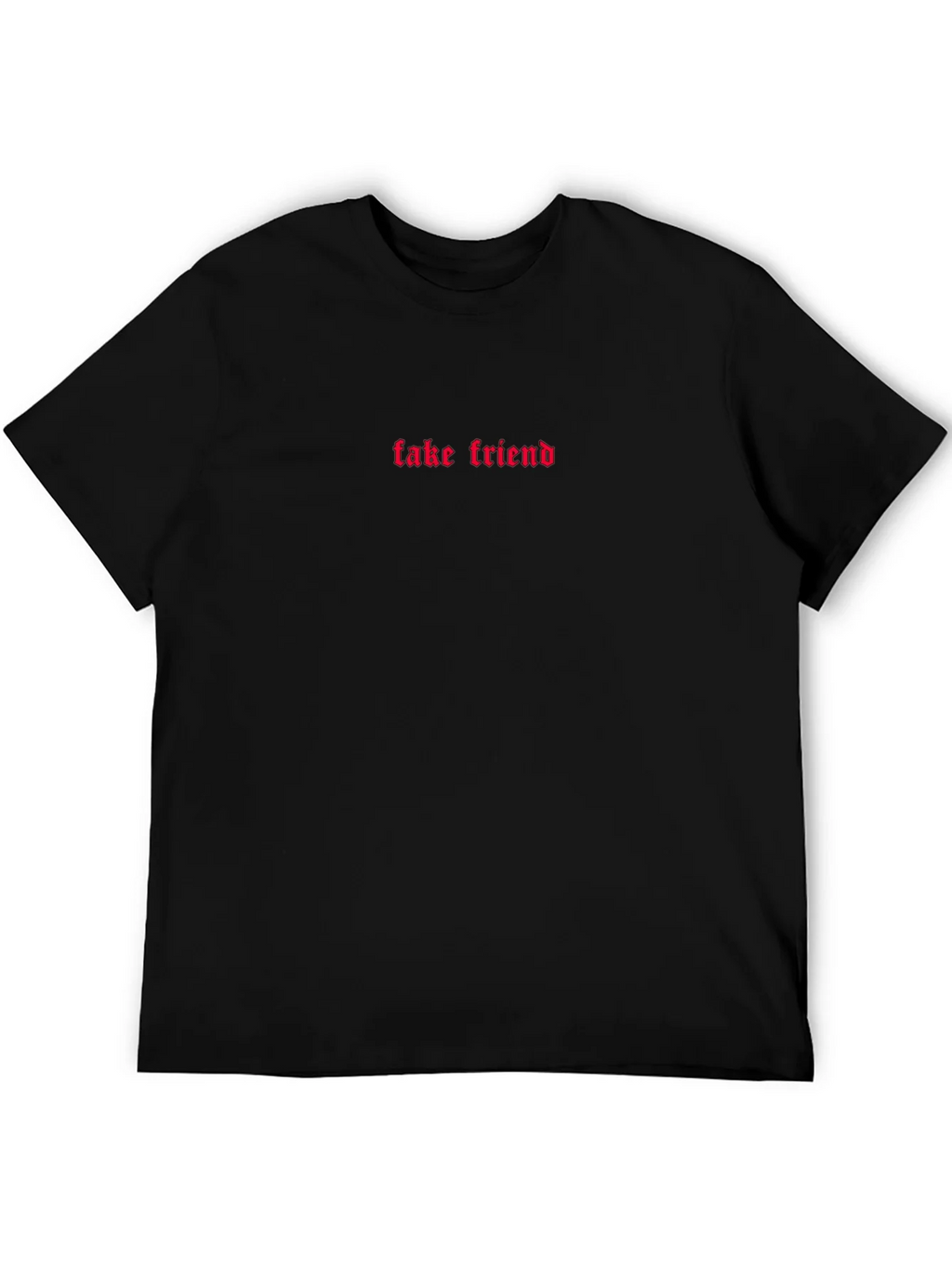 Fake Friend Graphic Tee - Trendy Black T-Shirt product image 5