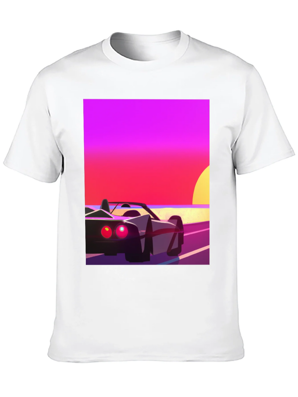 Retro Sunset Car Graphic T-Shirt product image 9