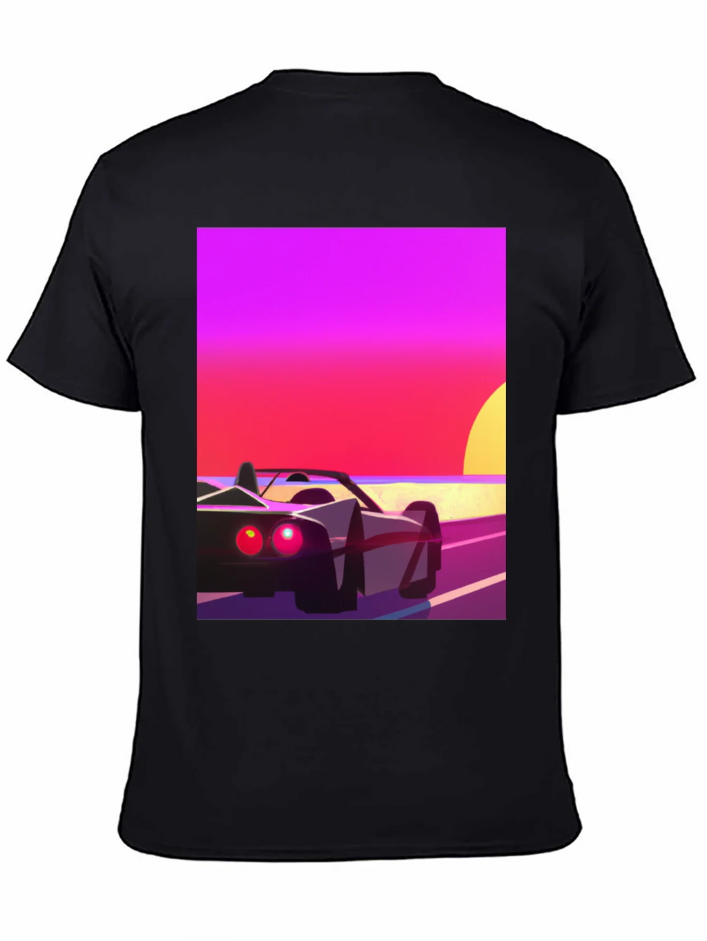 Retro Sunset Car Graphic T-Shirt product image 4