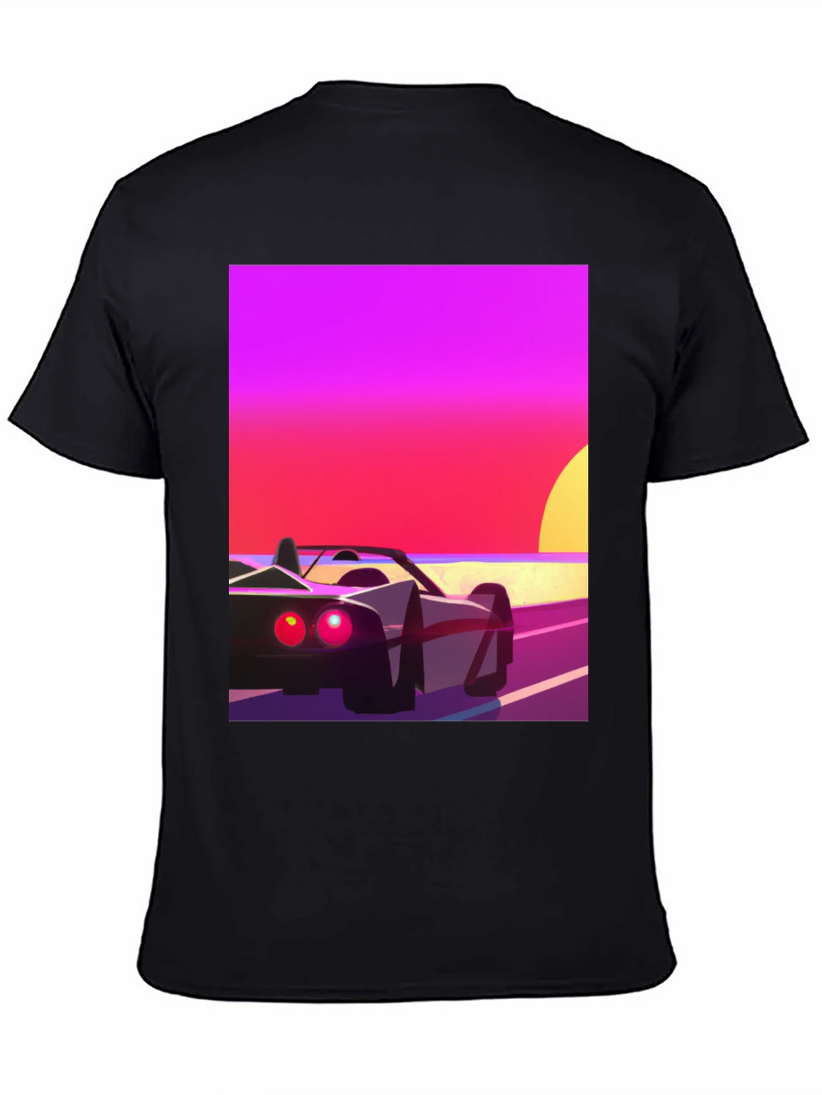 Retro Sunset Car Graphic T-Shirt product image 4